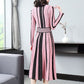 Herbst Damenkleid mit großem Swing