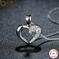 Neue Authentische 925 Sterling Silber, Weibliche Herz Anhänger Halskette