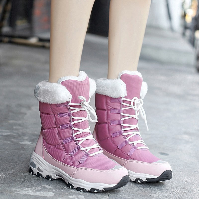 Marke Winter Frauen Schneestiefel Hohe Qualität und Wasserdicht