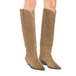 Damen Stiefel Wildleder High Stiefel, Qualität Damen Freizeitschuhe
