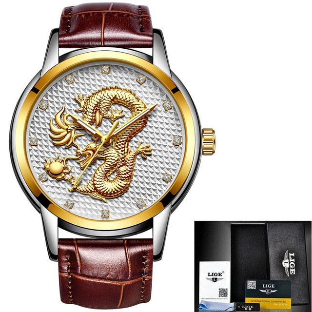 LIGE Women Watches Women Fashion Watch 2022 Classic Ladies Watch Luxury Brand Diamond Quartz Gold Wrist Watch Gift For Women+Box