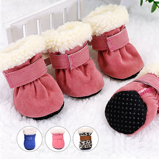 4pcs Hundestiefel Herbst/Winter