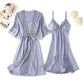 Spitzenbesatz Sexy Hochzeitsdame  Robe -Anzug, Kimono Bademantel Kleid für Mini Nachtwäsche & Intime Dessous