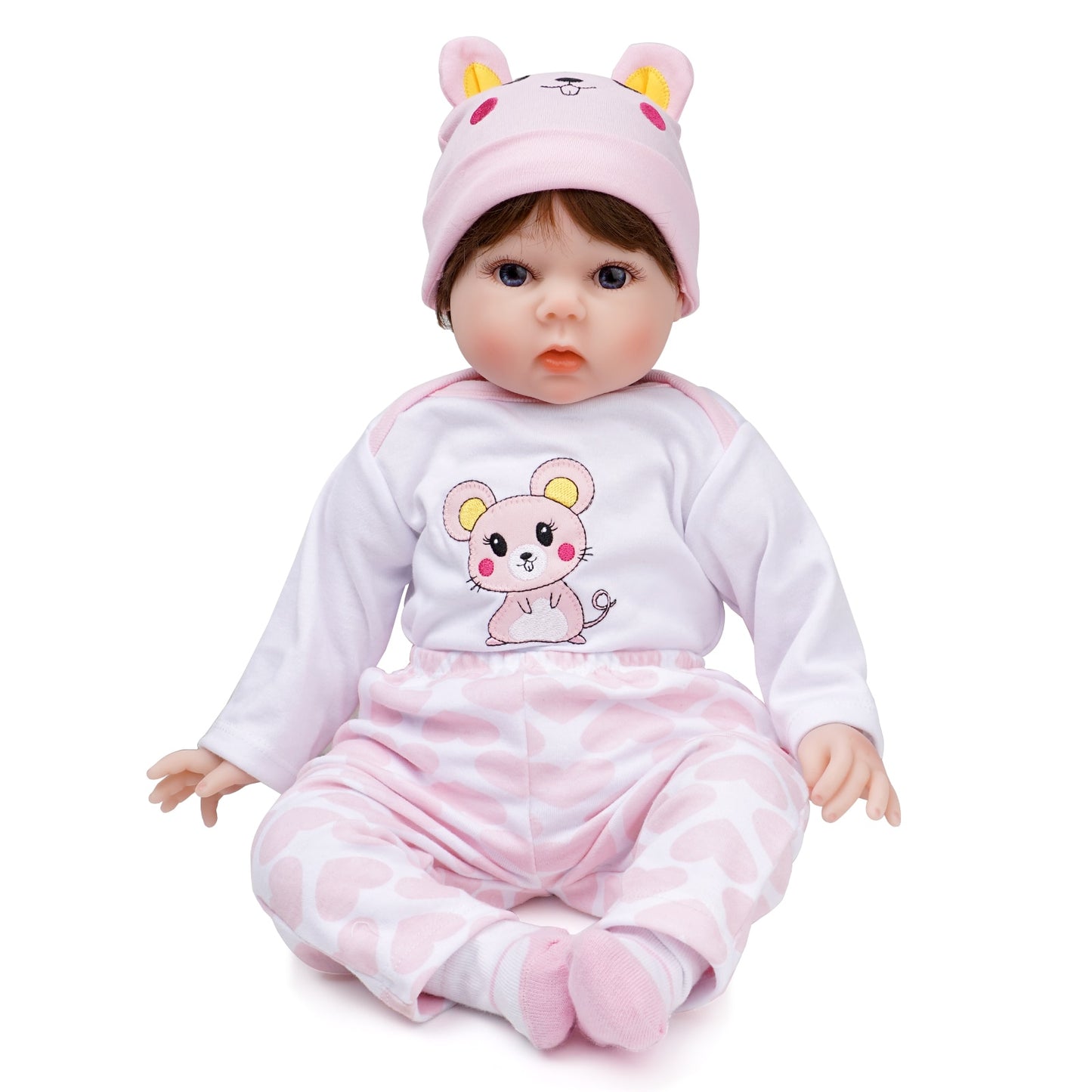 55cm Neugeborenes Baby Mädchen Silikon