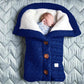 Herbst und Winter Babyschlafsack, Outdoor Button Baby Strickschlafsack