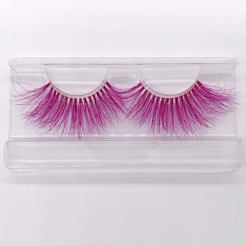 25mm 3D handgefertigte braune Nerzwimpern, natürliche individuelle falsche Wimpern