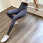 Hohe Taille Fitness Legging Stretch Strumpfhosen, Formende Hosen für Damen Workout und Training