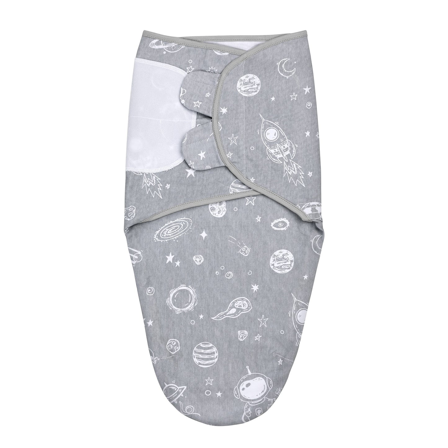 Baby Wickeldecke, verstellbares Wickeltuch aus Bio-Baumwolle für Säuglinge (0-3 Monate)