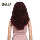 Bella Synthetische Perücke für schwarze Frauen 22quot; Gehäkelte Perücke Zöpfe, Twist Jumbo Dread Faux Locs lange Afro-Perücke Dreadlock-Haar-Flechtperücke