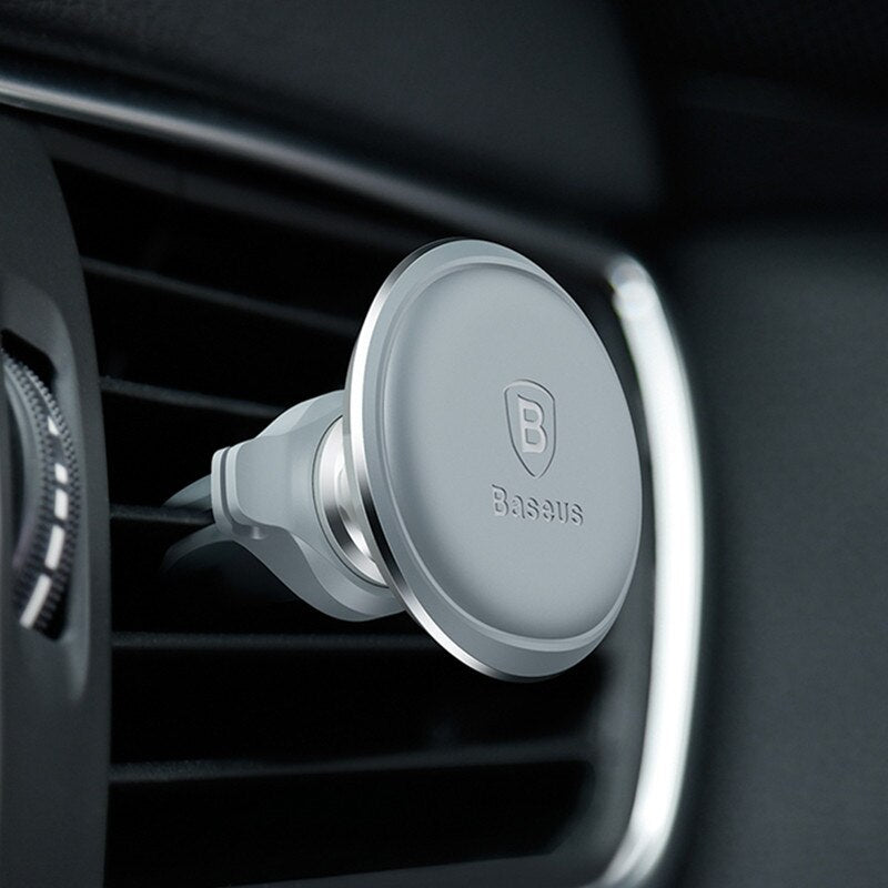 Baseus Magnetischer Autotelefonhalter mit 360° Rotation, Handyhalter-Ständer mit Kabelclip im Auto