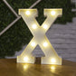 Alphabet Buchstaben LED-Leuchten, Leuchtzahl Lampe, Dekor Batterie, Nachtlicht für Zuhause Hochzeit Geburtstag Weihnachtsfeier Dekoration