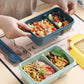 850 ml/1100 ml tragbare Lunchbox Lebensmittelbehälter Mikrowelle geeignet, Bento-Boxen Lunchbox mit Besteck-Sets