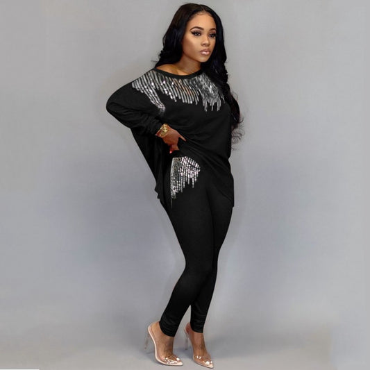 Damen Top und Hosen Zweiteiler Streetwear Outfits
