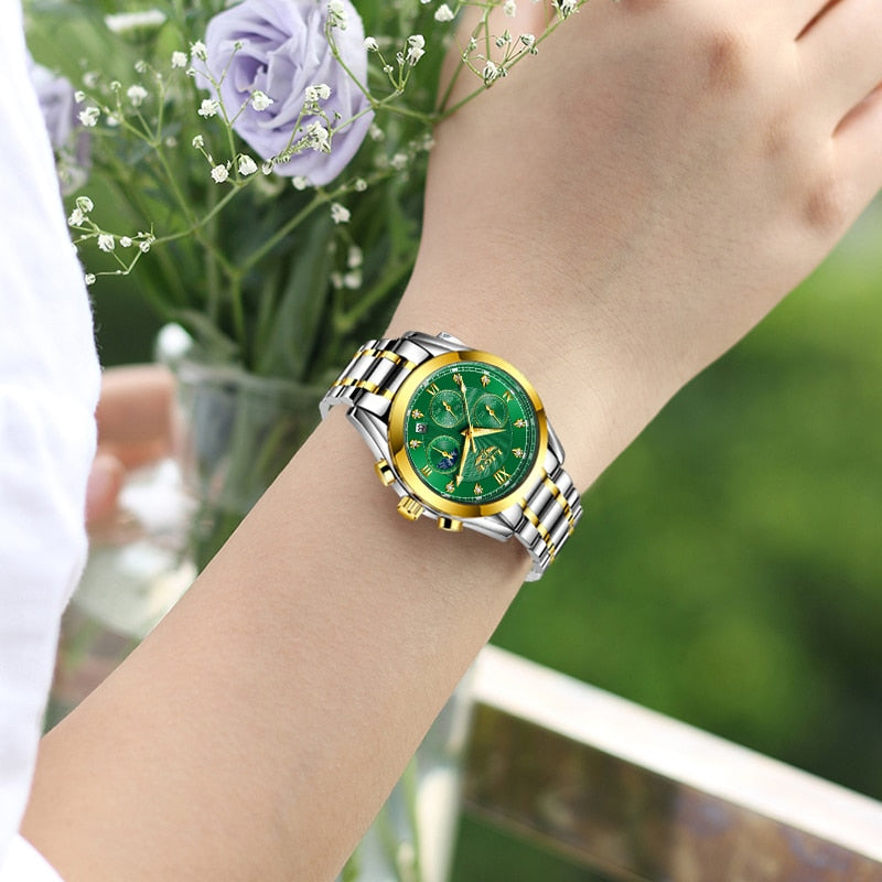 Neu LIGE Gold Damenuhr Business Quarzuhr Damen Top Marke Luxus Damen Armbanduhr Mädchen Uhr Relogio Feminin 2022+Box