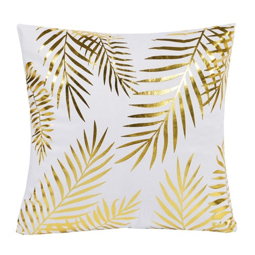 Geometrischer Kissenbezug, Schwarz Weiß Kissenbezug, Dekoratives Kissen Mode Golden Designer 45x45
