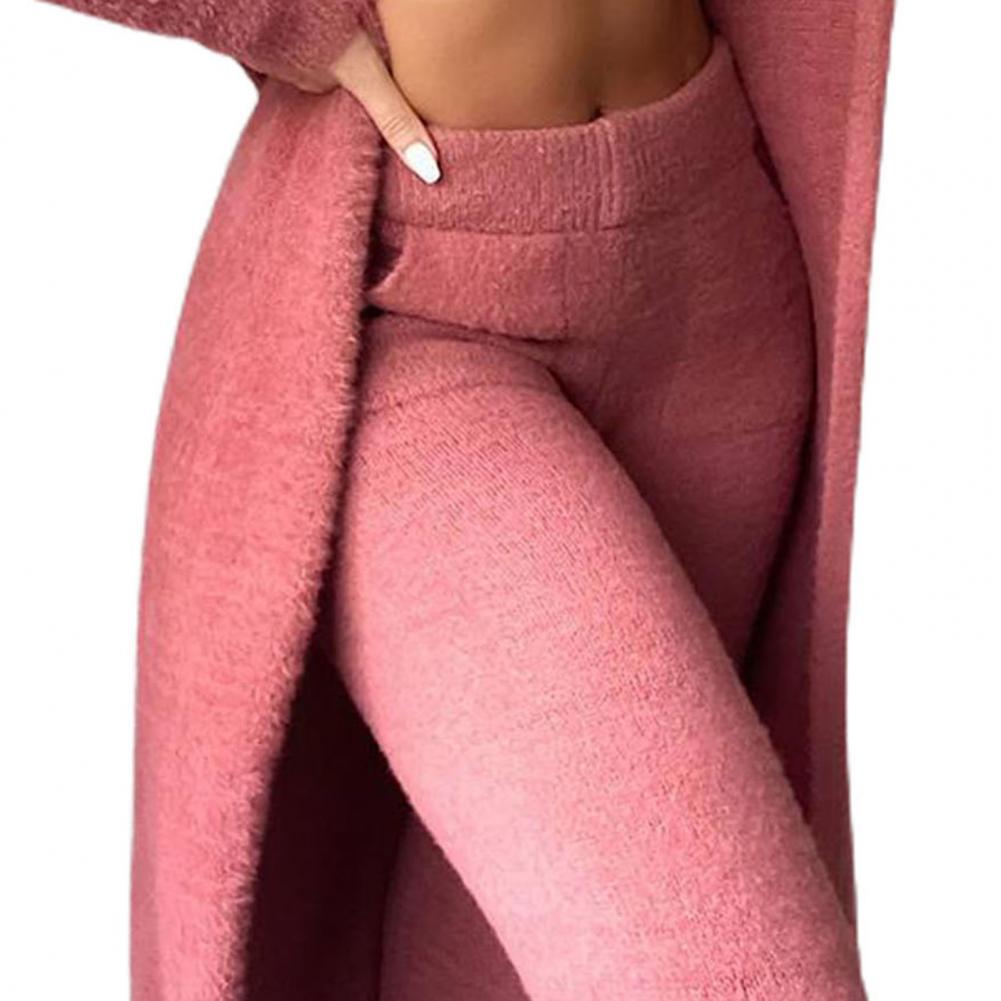 3 Teile / Satz Damen Langarm Strickjacke mit Hosen