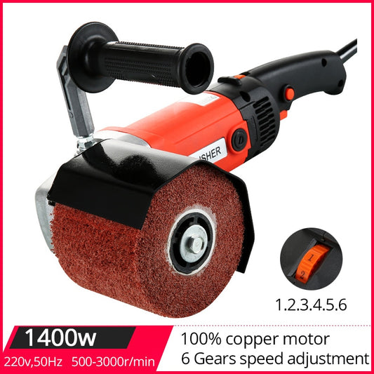 Industrielle Poliermaschine, Satiniermaschine zum Schleifen sowie zum Reinigen verschmutzter Oberflächen, Drahtziehmaschine zum Polieren von Metall, Holz, Keramikfliesen