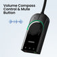 Soundkarte USB Audio Interface Externes 3,5 mm Mikrofon Audio, Adapter Soundkarte für PC Laptop PS4, PS5