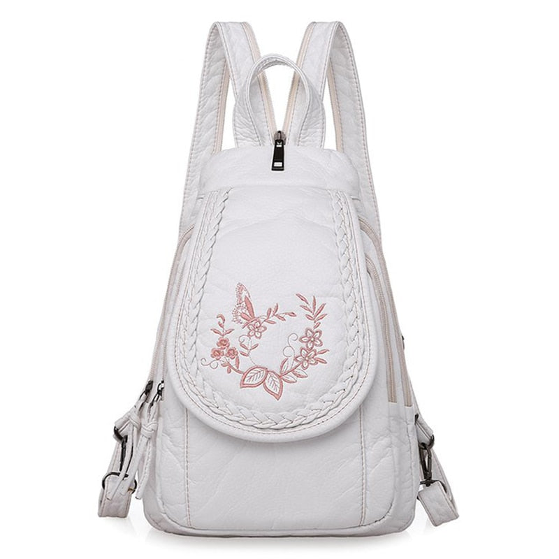 Hochwertiger Rücksack für Frauen, 2023 New White Freizeit-Tasche für Mädchen im Teenageralter