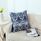 Kissenbezug mit niedlicher floraler geometrischer Stickerei, grün-gelber Kissenbezug für Sofa, Bett, schlichtes Zuhause, 45 x 45 cm