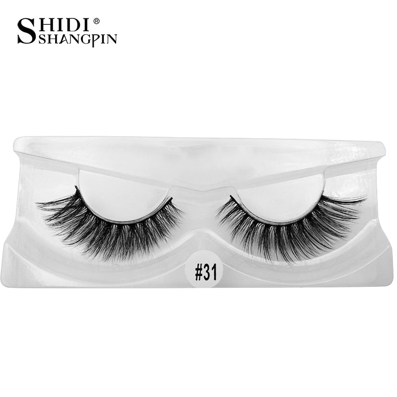 Natürliche 3D Künstliche Nerzwimpern, 10 Paare Leichtes Volumen 6D Kurze Streifenwimpern Wiederverwendbar