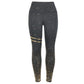 Schwarze Yogahose, schnell trocknende Leggings für Damen