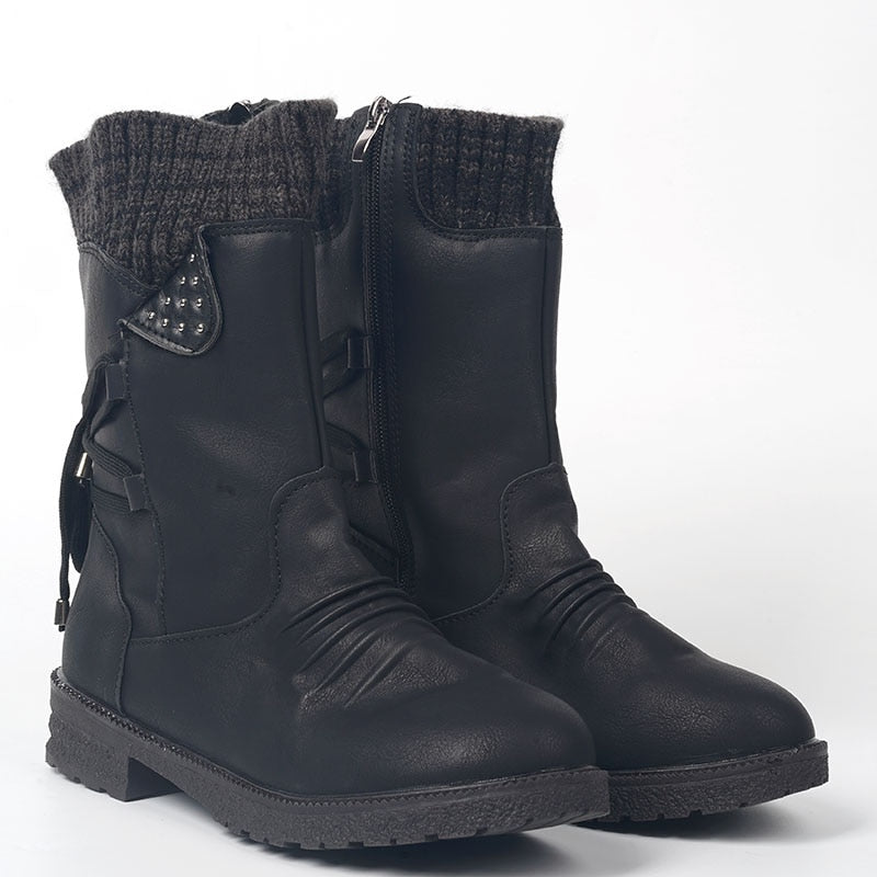 2023 Warme Damen Wildleder Schnee Stiefel, Outdoor Stiefel