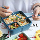 850 ml/1100 ml tragbare Lunchbox Lebensmittelbehälter Mikrowelle geeignet, Bento-Boxen Lunchbox mit Besteck-Sets