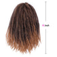 Black Star 18 Zoll Afro Kinky Curly Marley, Haar Ombre Synthetische Marley, Zöpfe Haarverlängerungen für Frauen