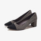 Damenschuhe Kleiner Mittlerer Absatz, elegant, Echtleder für Büroarbeit , Komfortschuhe