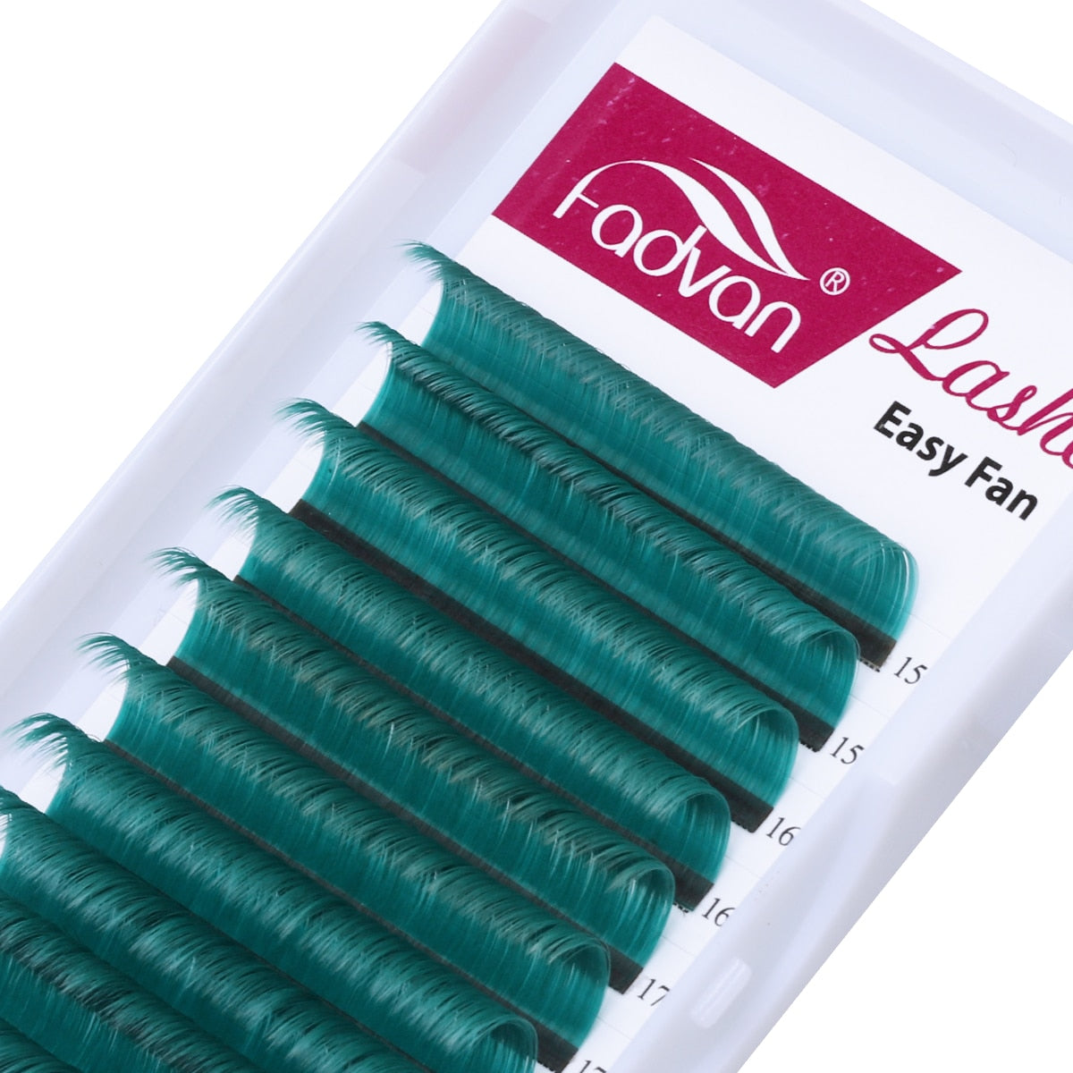 Farbige Wimpernverlängerung Rot/Grün/Blau/Braun/Lila, Bunte Auto Blooming Make-up Wimpernverlängerung 15-20 mm lang