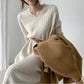 Herbst / Winter Damen Elegant Strickkleid /Pulloverkleid