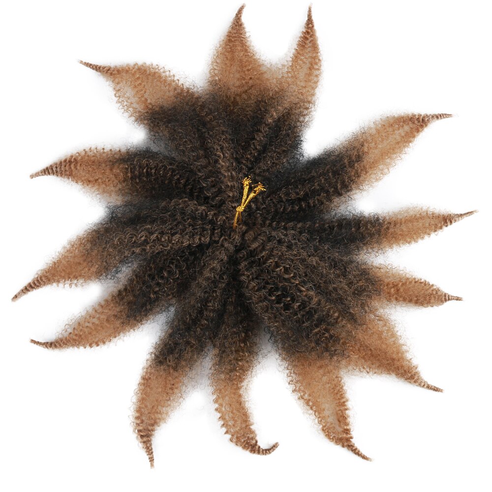 Black Star Hair Afro Synthetic Crochet Marley Braids Haarverlängerungen für schwarze Frauen Kanekalons Kinky Twist Braiding Hairs