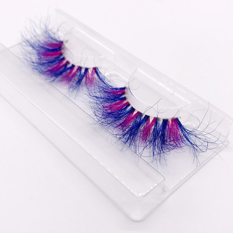 25mm 3D handgefertigte braune Nerzwimpern, natürliche individuelle falsche Wimpern
