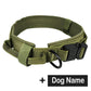 Hundehalsband mit Hundemarke Nylon, verstellbar, militärisch, taktisch, großes Hundehalsband mit Griff, Training, Laufen, Hundehalsband, personalisierbar