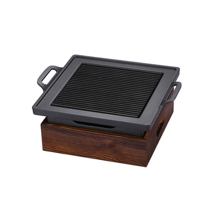 Tragbarer BBQ-Grill Koreanischer japanischer Barbecue-Grill, Antihaft Holzkohle-BBQ Ofen