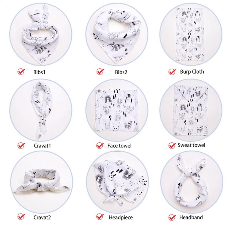 70% Bambus + 30% Baumwolle Lätzchen Baby Absorbierende Dreieckstuch
