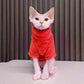 2022 Neue Haarlose Katze Pullover Winter Mode Verdickung Warme Sphynx Kleidung Zuhause Bequeme Winterhundekleidung für Kleine Hunde