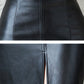 Damen Bleistift Leder Rock, 2023 Neue Midi Sexy Hohe Taille