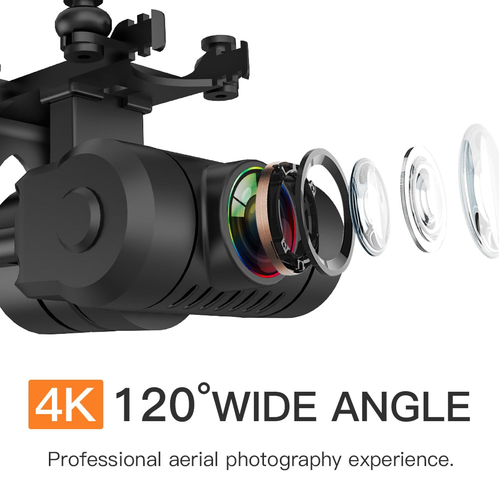 2022 Neue GPS Drohne 4k Profesional, 8K HD Kamera 2-Achsen Gimbal Anti-Shake Luftbildfotografie Brushless Faltbarer Quadcopter 1.2km
