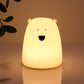 Cute Bär LED Baby Kinder Nachttischlampe aus Silikon mit Touch Sensor, Tap Control