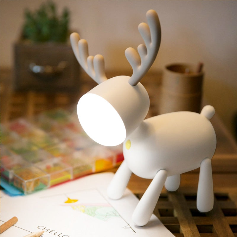 2022 Pup Led Nachtlampe für Kinder 1200mAh wiederaufladbare ELK Nachtlichter Passen Sie die Helligkeit der Tischlampe für Zuhause im Schlafzimmer an