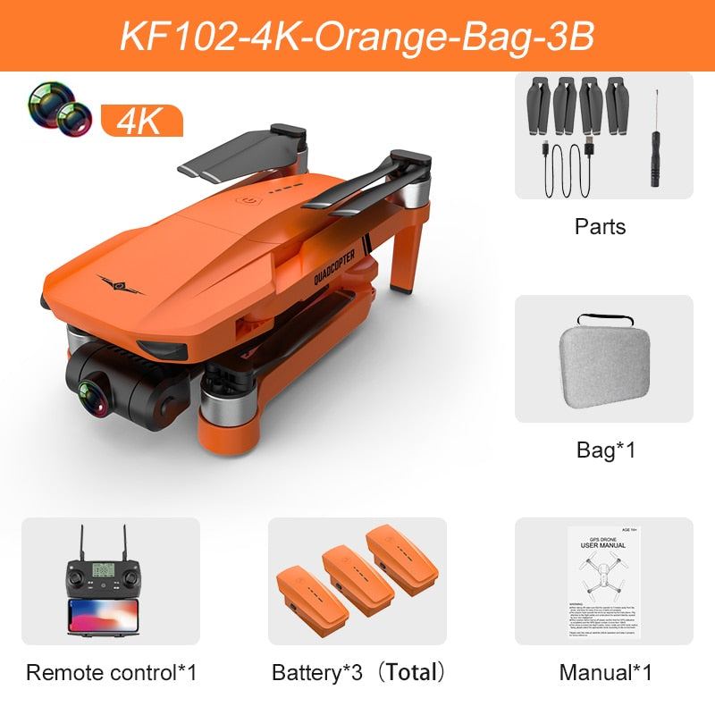 2022 Neue GPS Drohne 4k Profesional, 8K HD Kamera 2-Achsen Gimbal Anti-Shake Luftbildfotografie Brushless Faltbarer Quadcopter 1.2km
