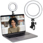 6,3-Zoll-LED-Ringlichter, Selfie-Live-Streaming, USB-Desktop-Clip für Youtube, MacBook, PC, Laptop, Computer, Tiktok-Stream