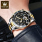 Herren Edelstahl Mechanische Uhr, Automatikuhr Luxus Wasserdichte Sport Herrenuhr