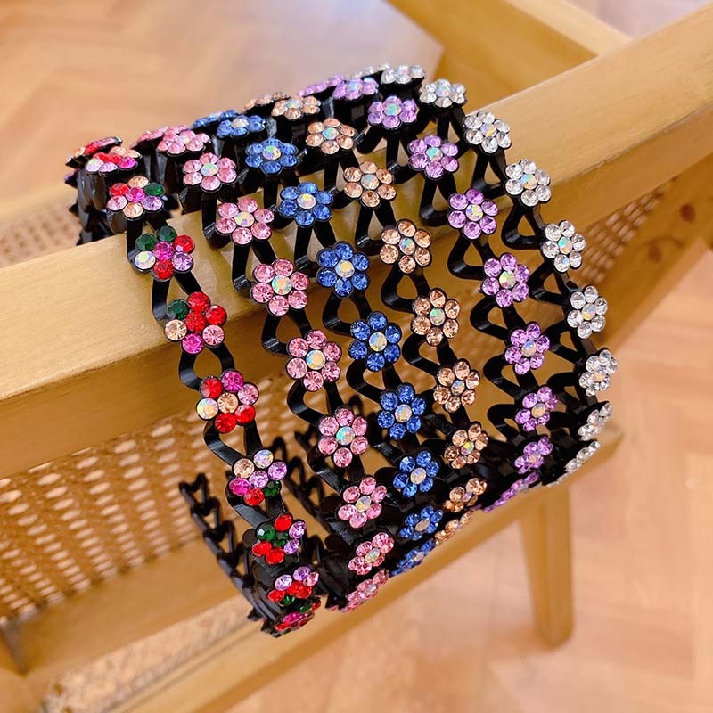 Mode Perle Nicht-Slip Strass elastische Haarbänder, Haarzubehör, Kopfschmuck