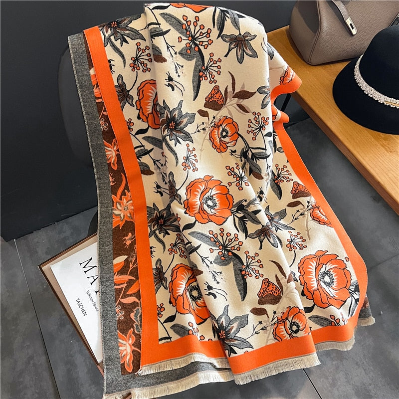 Damen  Winter Kaschmirschal Design, Warme Pashmina Decke
