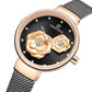 Luxus Marke NAVIFORCE Damenuhr, Mode Kreative 3D Rose wasserdichte Business armbanduhren