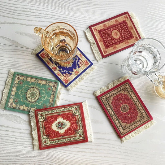 Handgefertigte böhmische Quaste Tischset, persische Retro rutschfeste Esstischmatte Küchenzubehör Dekoration Home Pad Untersetzer