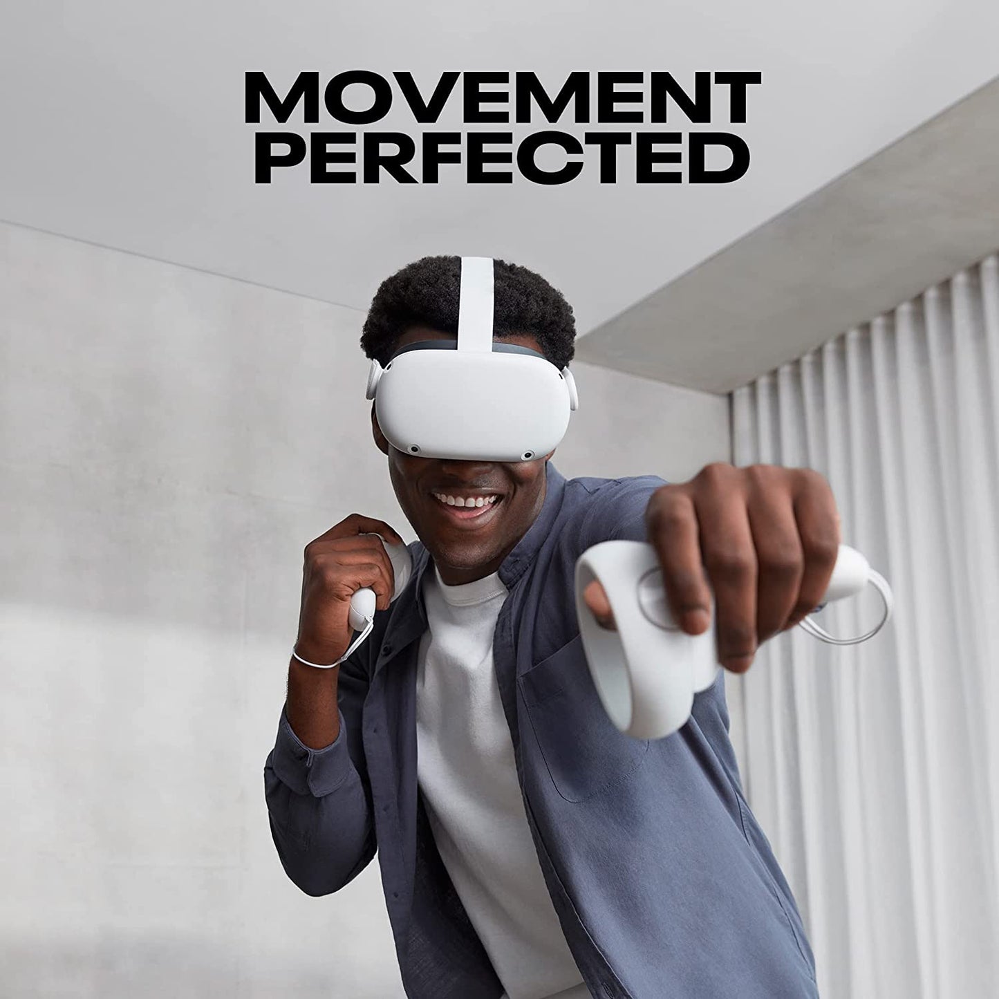 Meta/Oculus Quest 2 128 GB VR-Brille VR, Advanced All-In-One Virtual Reality Headset Display Panorama Somatosensory Game